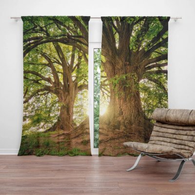 Sablio Závěs Stromy: 2ks 140x250cm – Hledejceny.cz