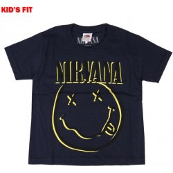 Rock Off Nirvana Inverse Happy Face tričko metal černá