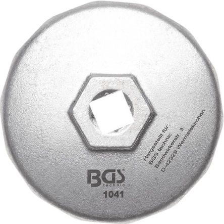 BGS Technic BGS 1041 Klíč na olejové filtry WH 903, průměr 74 mm, 14hranný (Audi, BMW, Mercedes-Benz, Opel, VW)