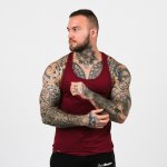GymBeam Stringer Tank Top Burgundy – Sleviste.cz