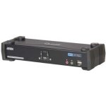 Aten CS-1782A KVM přepínač 2-port DVI KVMP USB, usb hub, audio 7.1, kabely – Zboží Živě