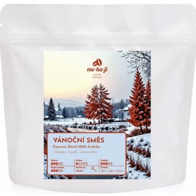 Mohaji Káva Vánoční směs Způsob přípravy Mletá Domácí Espresso 280 g – Zboží Dáma