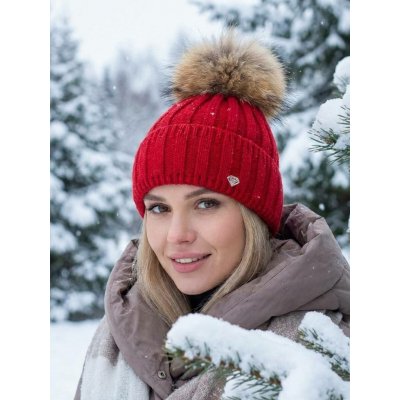 Nádherná dámská čepice Andrea červená – Hledejceny.cz