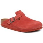 Birkenstock Boston Corduroy 1025645 pánské semišové pantofle červená – Zboží Mobilmania