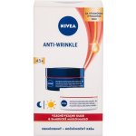 Nivea Anti-Wrinkle Contouring 65+ denní a noční krém pro zlepšení kontur 2 x 50 ml dárková sada – Zboží Dáma