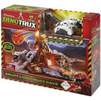 MATTEL Dinotrux herní set vulkanická erupce s výbuchem