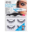 Ardell Wispies Deluxe Pack 2 páry + lepidlo na řasy Duo 2,5 g + aplikátor Black