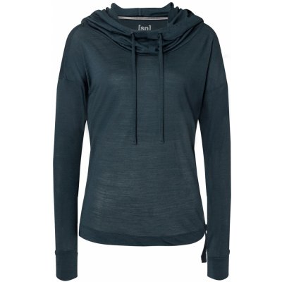 sn super.natural dámská merino mikina Funnel Hoodie sn Blueberry