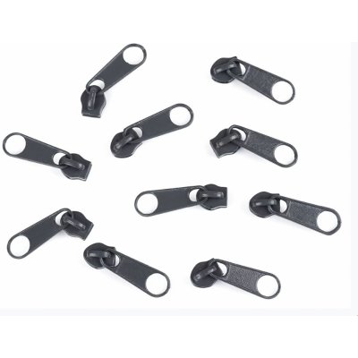 Jezdec ke spirálovému zipu POL 3 mm, 070272/319 ocelový šedý, kovový, bez aretace / s táhlem – Zboží Mobilmania