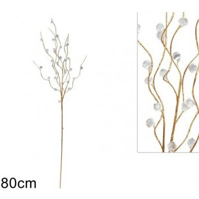 Due Esse Vánoční větvička 80 cm s akrylovými kamínky – Hledejceny.cz