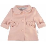 Baby Nellys dětský elegantní pletený svetřík s knoflíčky a kapucí s oušky šedý – Zboží Dáma