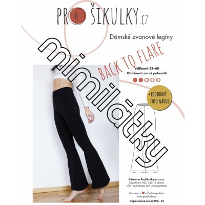 Dámské zvonové legíny BACK TO FLARE | 32-60 - Česky – Hledejceny.cz