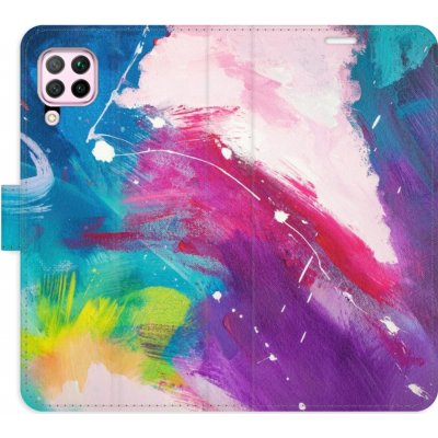 Pouzdro iSaprio Flip s kapsičkami na karty - Abstract Paint 05 Huawei P40 Lite – Zbozi.Blesk.cz