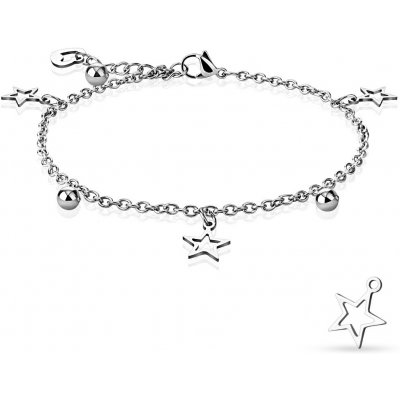 Mabell Náramek na nohu CZ221SSA-239-STC45 – Zboží Dáma