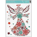 Okenní folie barevné obrázky z vloček 33,5x25,5cm – Hledejceny.cz