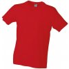 Pánské Tričko James & Nicholson pánské tričko JN911 Červená