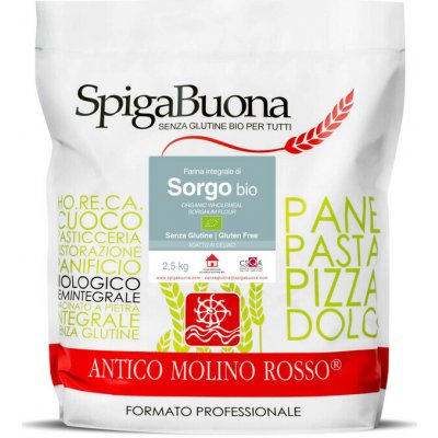 SpigaBuona Čiroková mouka celozrnná mletá kamenem BIO 2,5 kg – Sleviste.cz