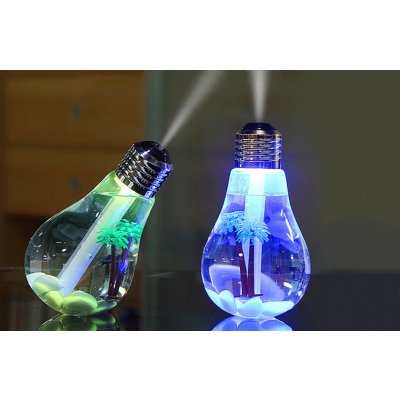 Aroma difuzér s LED osvětlením ve tvaru žárovky DS72406594