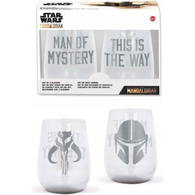 Stor Sklenice na nápoje Star Wars The Mandalorian 2 x 510 ml – Zbozi.Blesk.cz