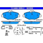 Sada brzdových destiček ATE 13.0460-3999 (AT 603999) -...