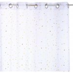 Atmosphera Závěs se zlatými hvězdy, 140 x 240 cm, bílý bílá – Hledejceny.cz