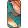 Pouzdro a kryt na mobilní telefon Apple Pouzdro Mobiwear Glossy Apple iPhone 6s - G025G - Azurový a oranžový mramor