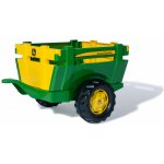 ROLLY TOYS Vlečka za traktor 1osá zelený přívěs FARM TRAILER JD – Zboží Dáma