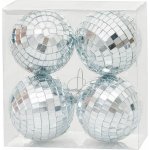 Koule MagicHome Vánoce, 4 ks, na vánoční stromeček, disko koule, 8 cm – Hledejceny.cz