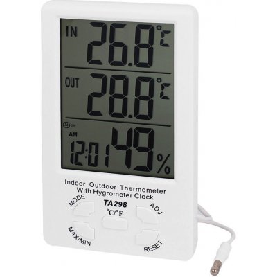 HomePRO TA298 Digitální teploměr, vlhkoměr interiéru a exteriéru -40 °C – 70 °C – Hledejceny.cz