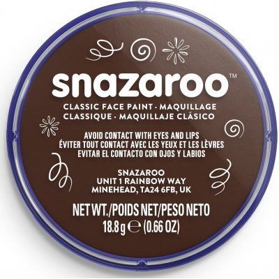 Snazaroo barva na obličej 18ml tm.hnědá-odstín "Dark Brown" – Zboží Dáma
