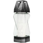 Hřbitovní lucerna skleněná Prestige 54 hod (výška 270 mm, šířka 90 mm) – Zboží Dáma