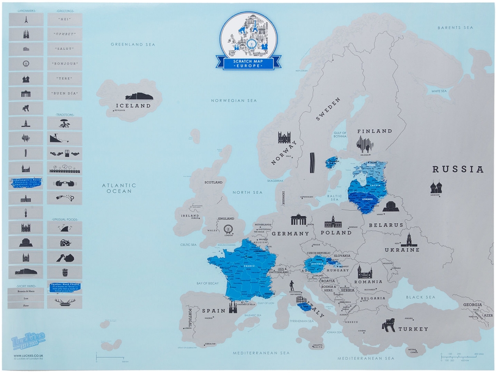 stírací mapa evropy Stírací mapa EVROPY od 495 Kč   Heureka.cz stírací mapa evropy