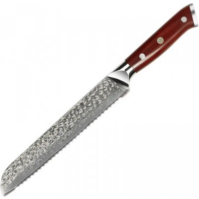 The Knife Brothers Rosewood nůž na pečivo damaškový 8"