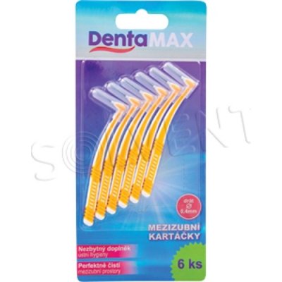 Dentamax mezizubní kartáčky zahnuté 0,4 mm 6 ks – Hledejceny.cz