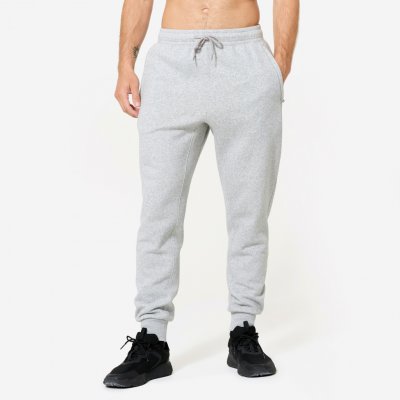 Domyos pánské fitness tepláky slim šedá – Sleviste.cz
