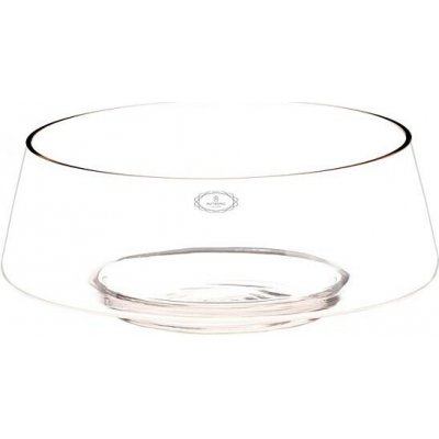 Váza skleněná - nízká, tvar mísy, čirá Autronic (SKK1010-L), Přírodní, Sklo – Sleviste.cz