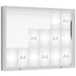 PROCITY Venkovní vitrína model 2000, 18 x A4, sklo, elox | Zboží Auto