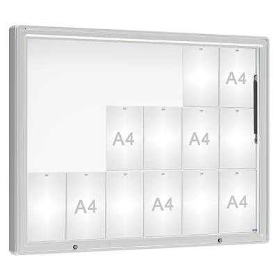 PROCITY Venkovní vitrína model 2000, 18 x A4, sklo, elox | Zboží Auto