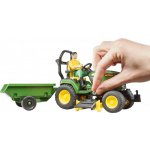 Bruder 62104 BWORLD Zahradní traktor John Deere X949 s figurkou a příslušenstvím – Zboží Dáma