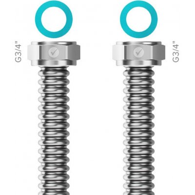 Merabell READY! Připojovací hadice, vnitřní G3/4" × vnitřní G3/4", 50 cm M0419 – Sleviste.cz