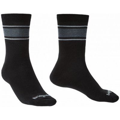 Bridgedale ponožky Everyday SockLiner Merino Endurance Boot blacklt grey – Hledejceny.cz