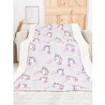 MKLuzkoviny.cz Beránková deka mikroplyš Exclusive Jednorožec 150x200 – Hledejceny.cz