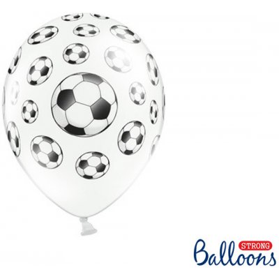 PartyDeco Balonek latex Fotbalový míč 30 cm – Sleviste.cz