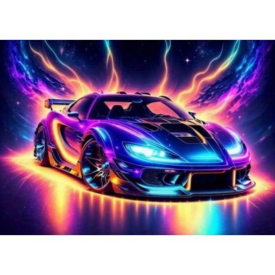 NORIMPEX Diamantové malování Neonový sporťák 30 x 40 cm – Hledejceny.cz