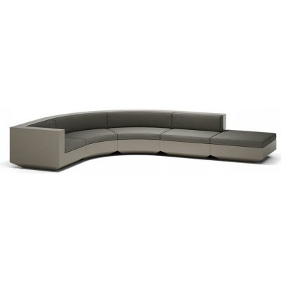 Vondom Rohová sedací sestava Vela, 365x465 cm, matt polyethylen, venkovní látka Group 1A a 1B – Hledejceny.cz