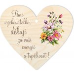 Woody Crafts Cedulka - Srdce pro paní vychovatelku – Hledejceny.cz