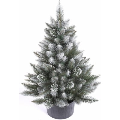 zanapo.cz Umělý vánoční stromeček Smrk diamond 2D v květináči 140 cm – Zboží Dáma