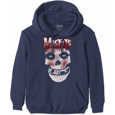 Misfits mikina, Blood Drip Skull Navy – Hledejceny.cz