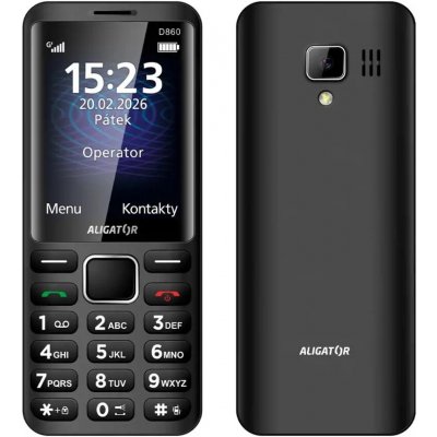 ALIGATOR D860 Dual sim černý – Sleviste.cz