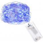 SPRINGOS LED řetěz Nano 1m 10LED 2xAA modrá – Hledejceny.cz